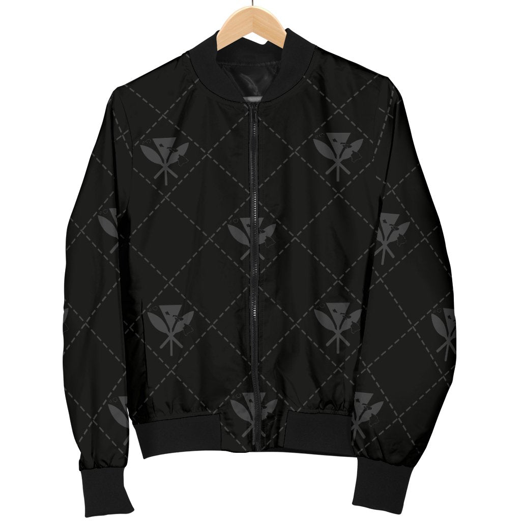Kanaka Maoli Men's Bomber Jacket Regal AH - Polynesian Pride