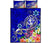 Tonga Quilt Bed Set - Turtle Plumeria (Blue) - Polynesian Pride