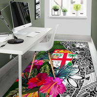 Fiji Area Rug - Turtle Plumeria Banana Leaf - Polynesian Pride