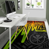 Hawaii Area Rugs - Kanaka Maoli With Polynesian Pattern In Heartbeat Style (Reggae) - Polynesian Pride