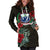 Samoa Hoodie Dress - Samoa Coat Of Arms Hibiscus - Polynesian Pride