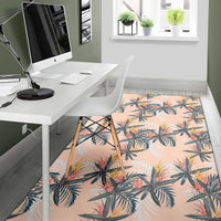 Tropical Pattern Pink Rug - Polynesian Pride