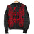 Guam Polynesian Men's Bomber Jacket Map Red - Polynesian Pride