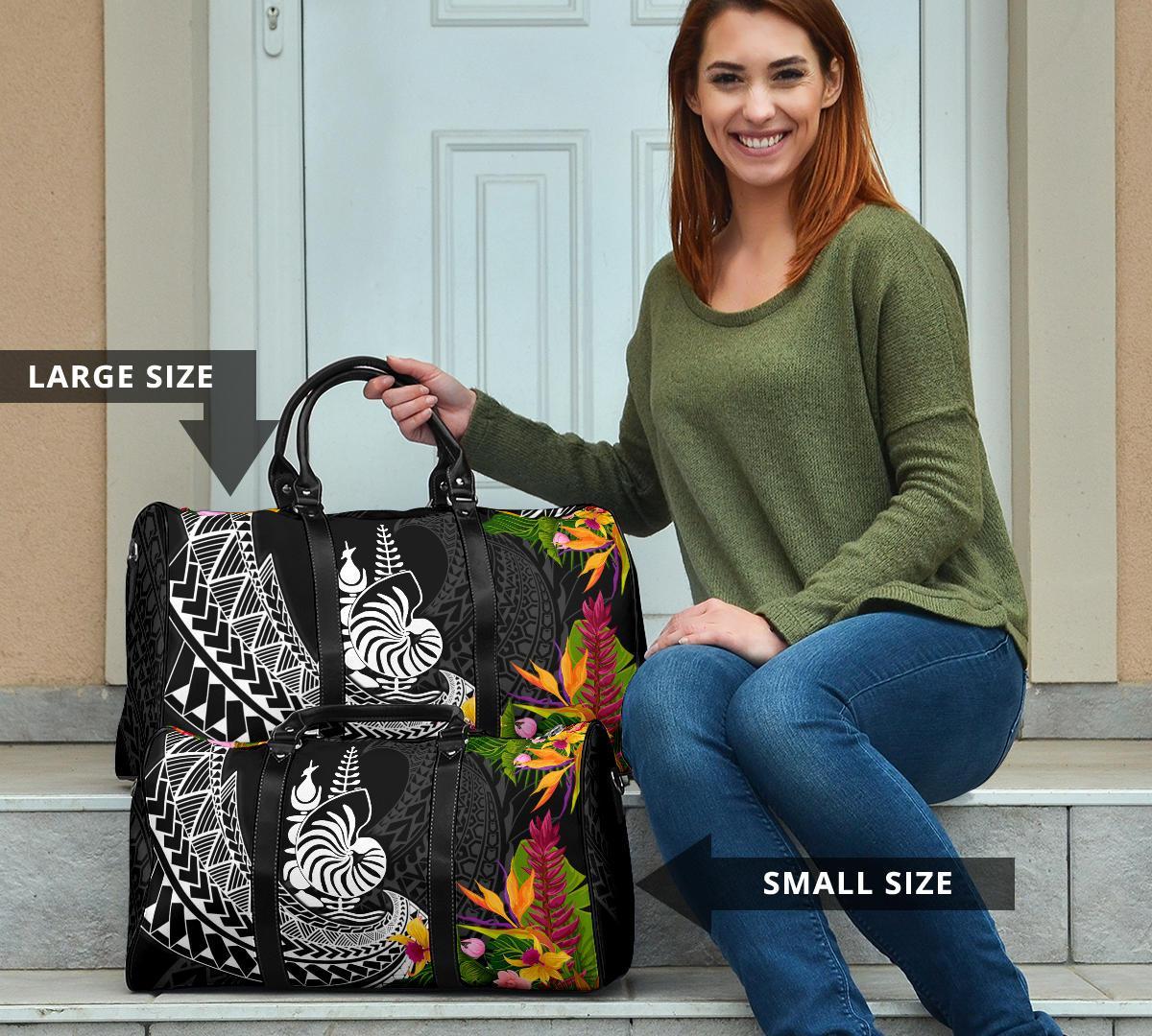 New Caledonia Travel Bag - Seal Spiral Polynesian Patterns - Polynesian Pride