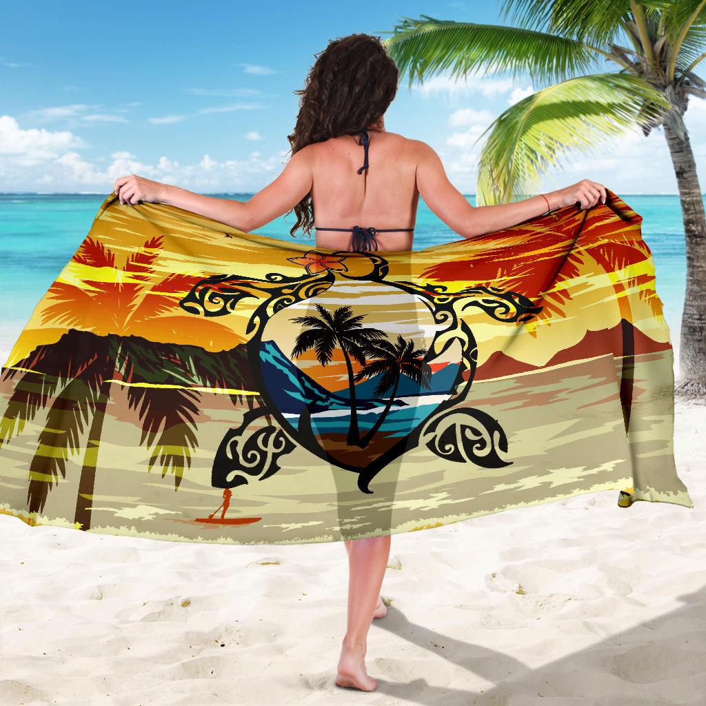 Hawaii Turtle Coconut Tree Sarong - Polynesian Pride