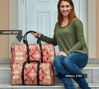 Polynesian Plumeria Mix Turquoise Black Hawaii Travel Bag - Polynesian Pride