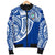 Guam Polynesian Men's Bomber Jacket - Tribal Tattoo - Polynesian Pride