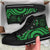 Palau High Top Cavas Shoes - Green Tentacle Turtle - Polynesian Pride