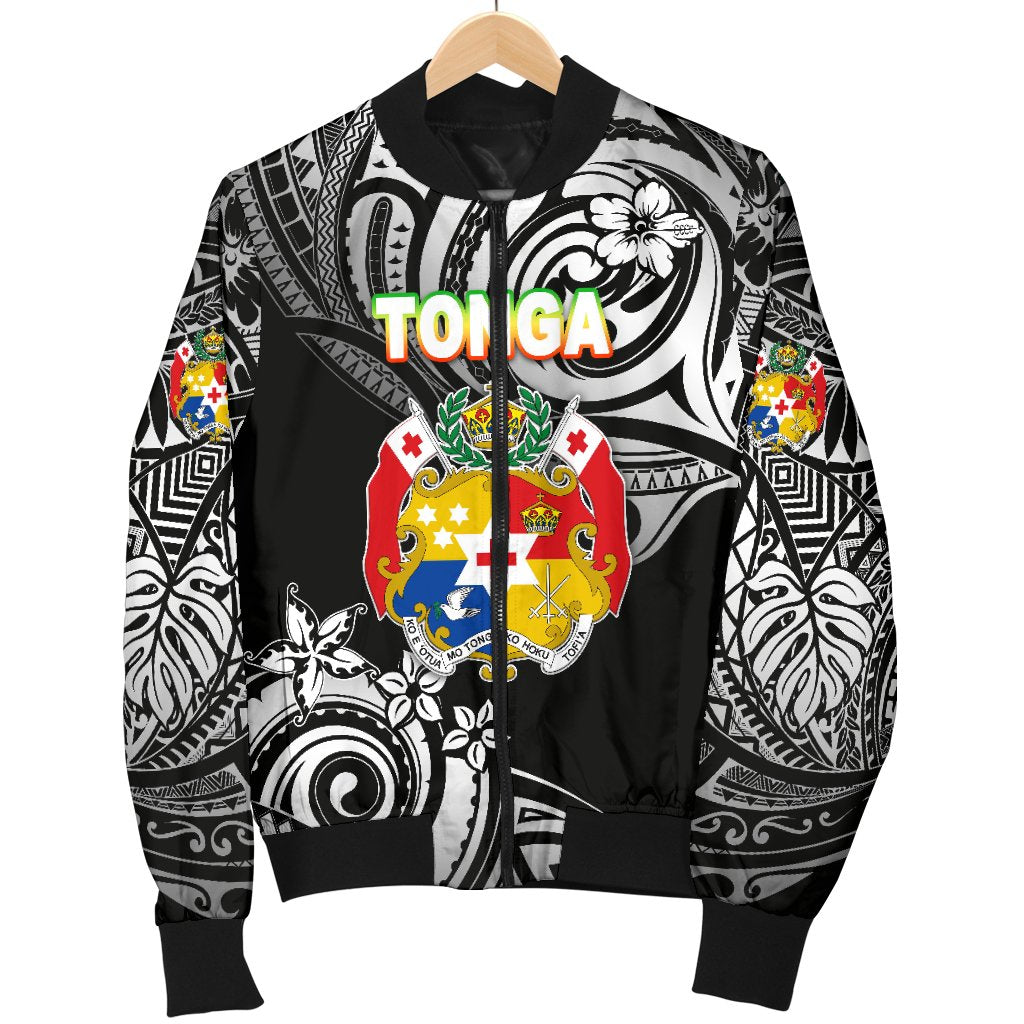 Mate Ma'a Tonga Rugby Men's Bomber Jacket Polynesian Unique Vibes - Black - Polynesian Pride
