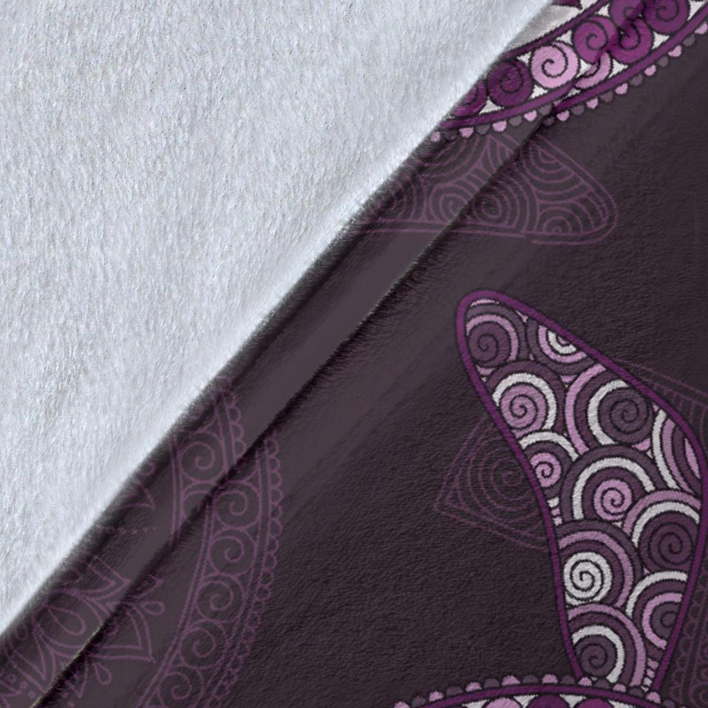Purple Turtle Polynesian Premium Blanket - Polynesian Pride