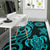 American Samoa Area Rug - Turquoise Tentacle Turtle - Polynesian Pride