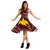 Papua New Guinea Personalised Midi Dress - Flag With Polynesian Patterns (Black) - Polynesian Pride