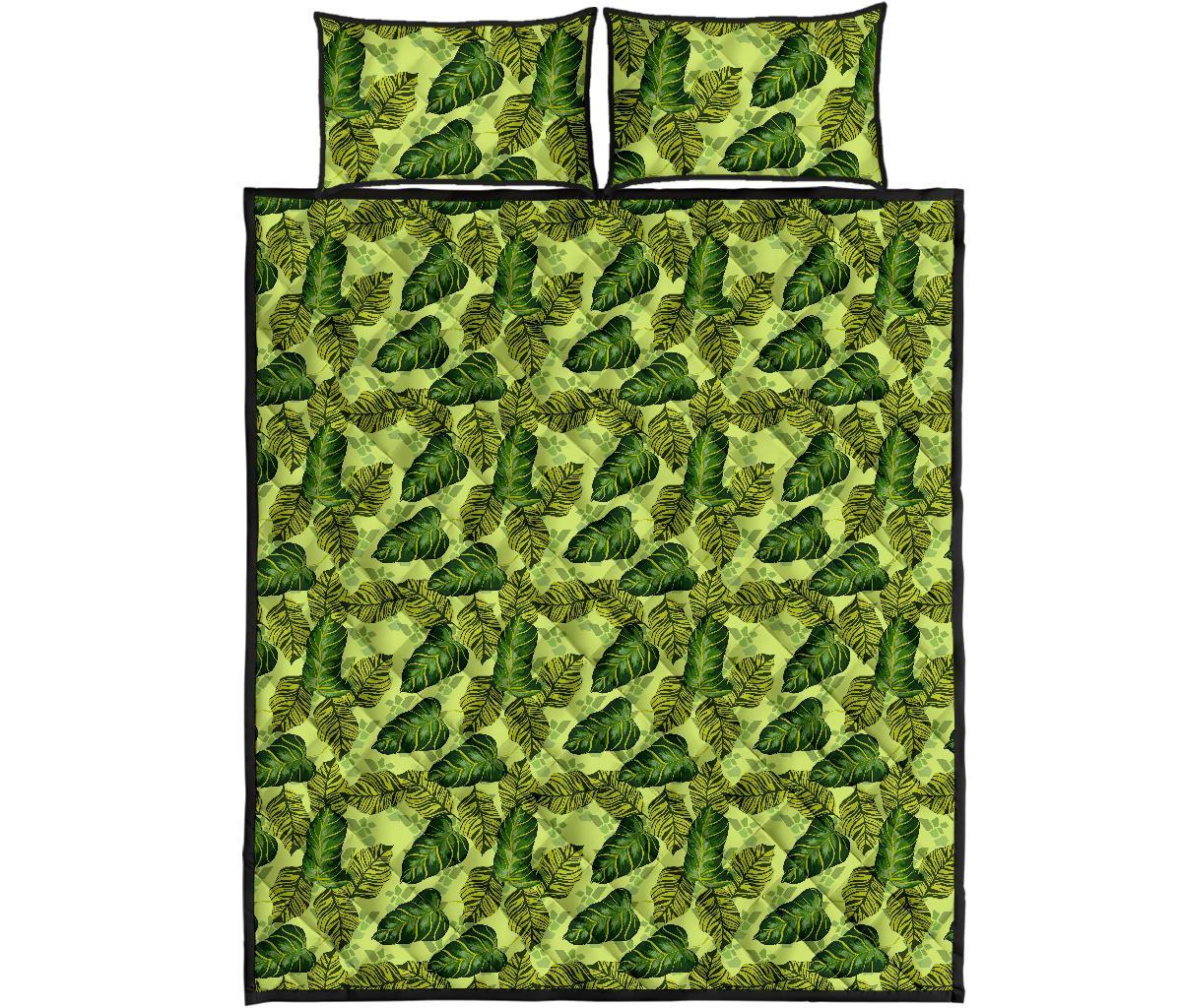 Hawaii Quilt Bed Set Tropical Green AH - Polynesian Pride