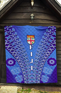 Fiji Drua Premium Quilt Tapa - Polynesian Pride
