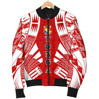 Tonga Men Bomber Jackets - Polynesian Tattoo Flag - Polynesian Pride