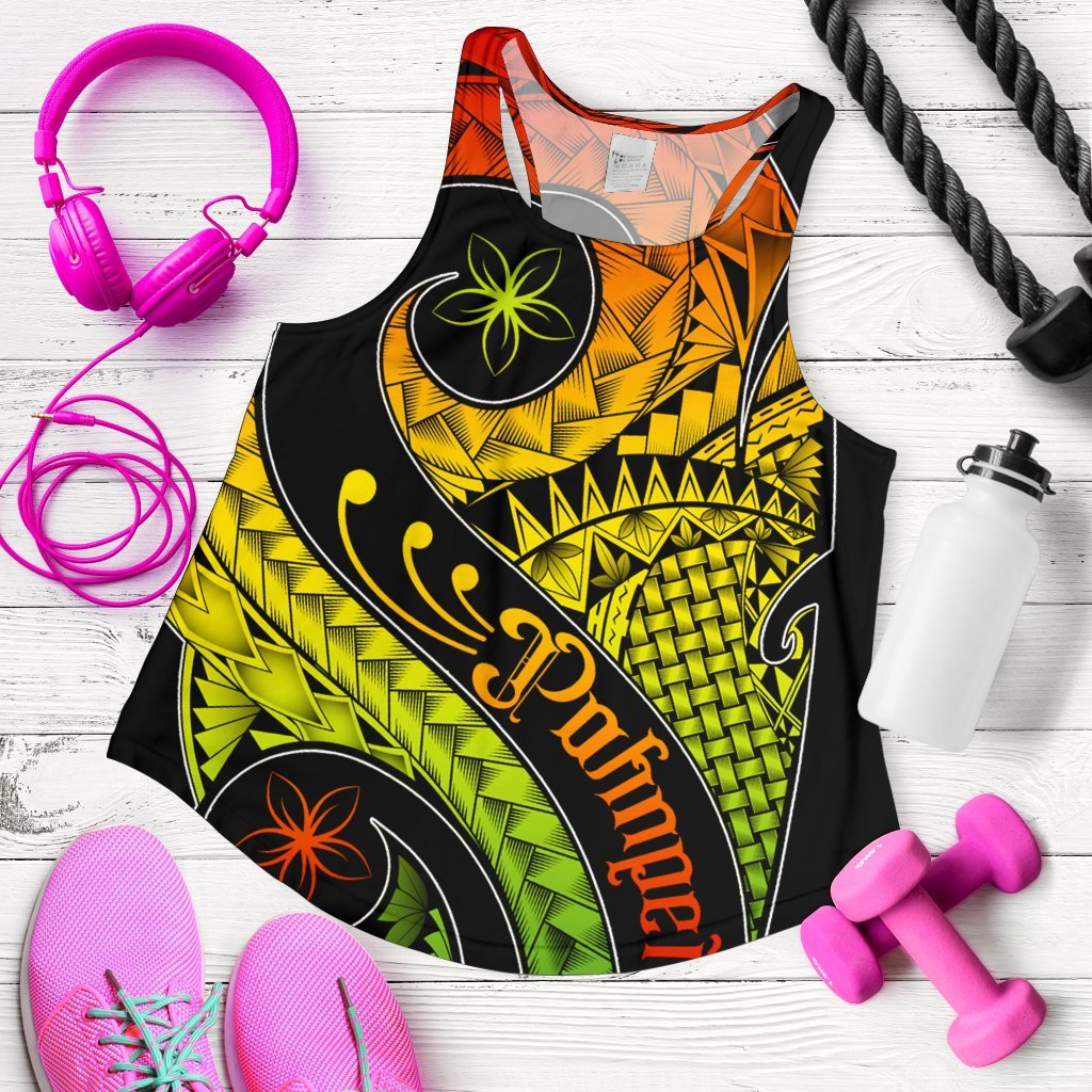 Pohnpei Women's Racerback Tank - Polynesian Decorative Patterns Art - Polynesian Pride