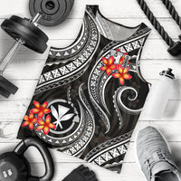 Polynesian Hawaii Men Tank Top - Black Plumeria - Polynesian Pride