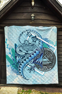 American Samoa Premium Quilt - Polynesian Turtle Under The Sea - Polynesian Pride