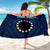 Cook Island Sarong - Seal With Polynesian Tattoo Style ( Blue) - Polynesian Pride