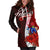 Cook Islands Polynesian Hoodie Dress - Coat Of Arm With Hibiscus - Polynesian Pride