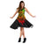 Samoa Polynesian Midi Dress - Tattoo Pattern With Seal - Polynesian Pride