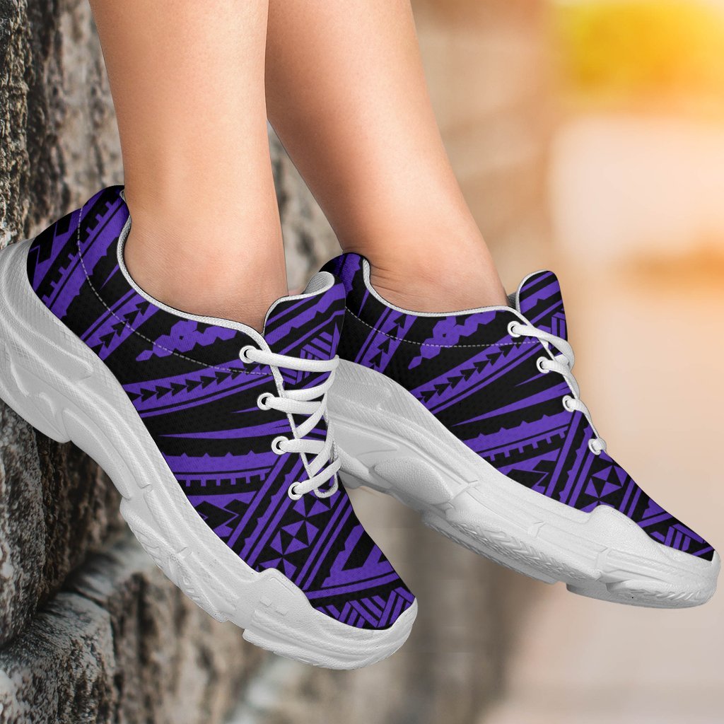 Polynesian Tatau Violet Chunky Sneakers - Polynesian Pride