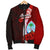 Guam Polynesian Men's Bomber Jacket - Coat Of Arm With Hibiscus - Polynesian Pride