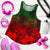 Polynesian Women's Racerback Tank - Red Hibiscus Patterns Red - Polynesian Pride