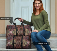 Polynesian Symmetry Brown Hawaii Travel Bag - Polynesian Pride