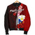 Philippines Polynesian Men's Bomber Jacket - Coat Of Arm With Hibiscus - Polynesian Pride