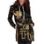 Hawaii King Kanaka Maoli Golden Women's Hoodie Dress - Polynesian Pride