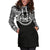 Marquesas Islands Women Hoodie Dress - Marquesas Islands Coat Of Arms Polynesian Black Color - Polynesian Pride