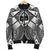 Guam Polynesian Men's Bomber Jacket - Guam White Seal with Polynesian Tattoo Ver 01 - Polynesian Pride