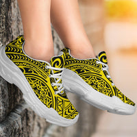 Polynesian Hawaiian Style Tribal Tattoo Yellow Chunky Sneakers - Polynesian Pride