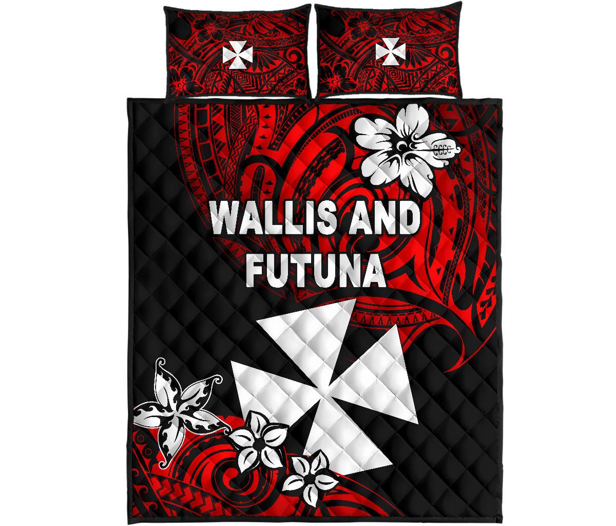 Wallis And Futuna Rugby Quilt Bed Set Unique Vibes - Polynesian Pride