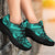 Polynesian Plumeria Mix Turquoise Black Chunky Sneakers - Polynesian Pride