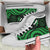 Palau High Top Cavas Shoes - Green Tentacle Turtle - Polynesian Pride