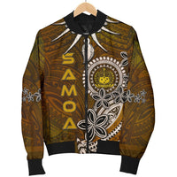 Samoa Men's Bomber Jackets - Polynesian Boar Tusk - Polynesian Pride