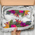 Northern Mariana Islands Sneakers Polynesian Hibiscus White Pattern - Polynesian Pride