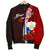 Philippines Polynesian Custom Personalised Men's Bomber Jacket - Coat Of Arm With Hibiscus - Polynesian Pride