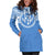 Kosrae Women Hoodie Dress - Kosrae Coat Of Arms Polynesian Flag Color - Polynesian Pride