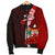 Fiji Polynesian Men's Bomber Jacket - Coat Of Arm With Hibiscus - Polynesian Pride