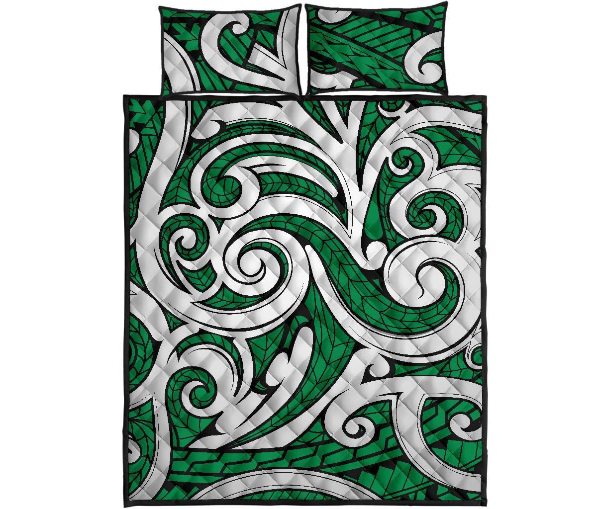 Hawaii Quilt Bed Set Polynesia Maori Ethnic Ornament AH - Polynesian Pride