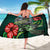 American Samoa Polynesian Sarong - Green Turtle Hibiscus - Polynesian Pride