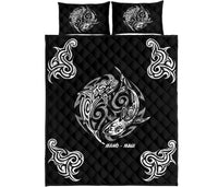 Hawaii Quilt Bed Set - Hawaiian Shark Tattoo - Polynesian Pride