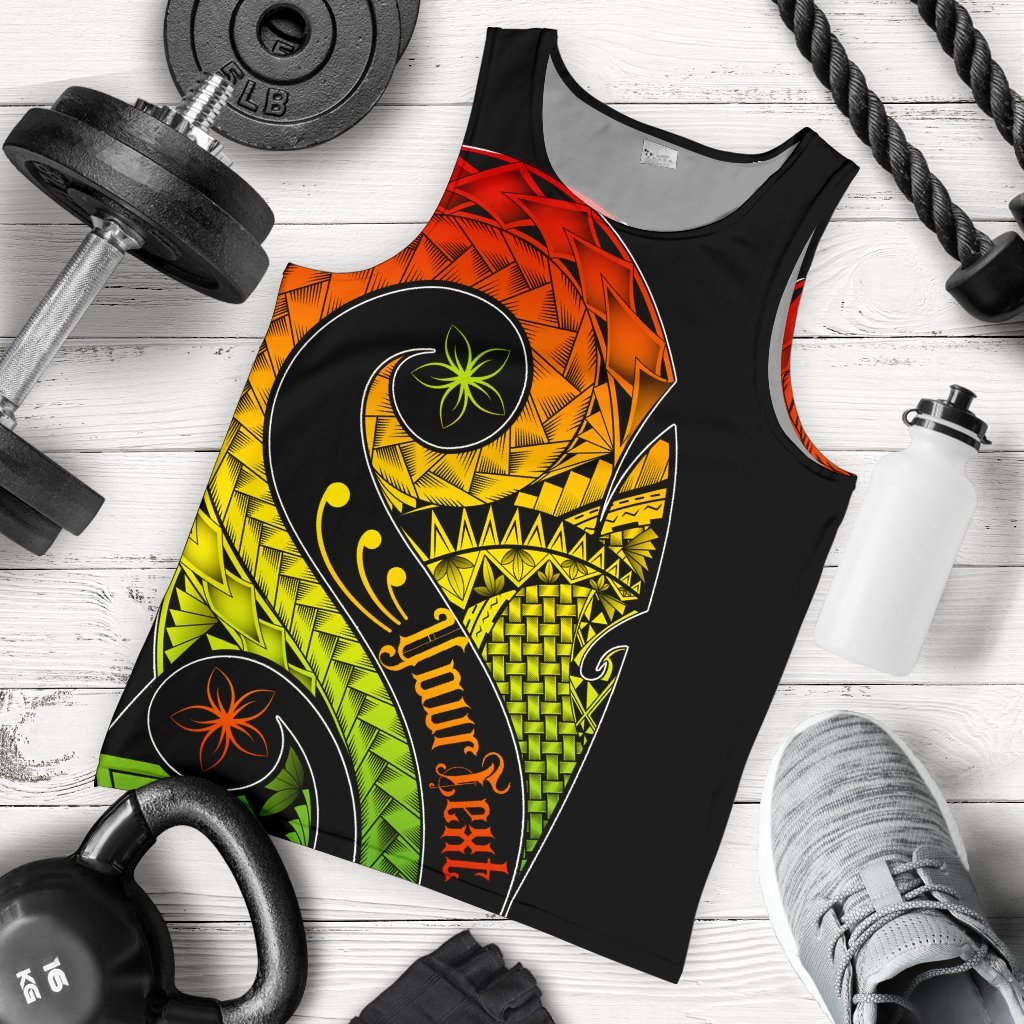 Pohnpei Personalised Men's Tank Top - Polynesian Decorative Patterns Reggae - Polynesian Pride