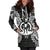 Vanuatu Polynesian Hoodie Dress Map Black - Polynesian Pride