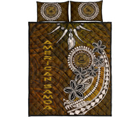 American Samoa Quilt Bed Sets - Polynesian Boar Tusk - Polynesian Pride