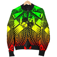 Tonga Polynesian Men's Bomber Jacket - Tonga Reggae Seal with Polynesian tattoo - Polynesian Pride