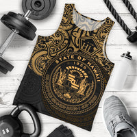 Hawaii Men's Tank Top - Hawaii Seal Pride Style (Gold) - Polynesian Pride